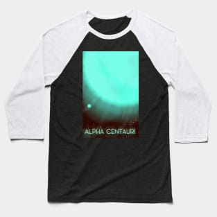 Alpha Centauri Space Art Baseball T-Shirt